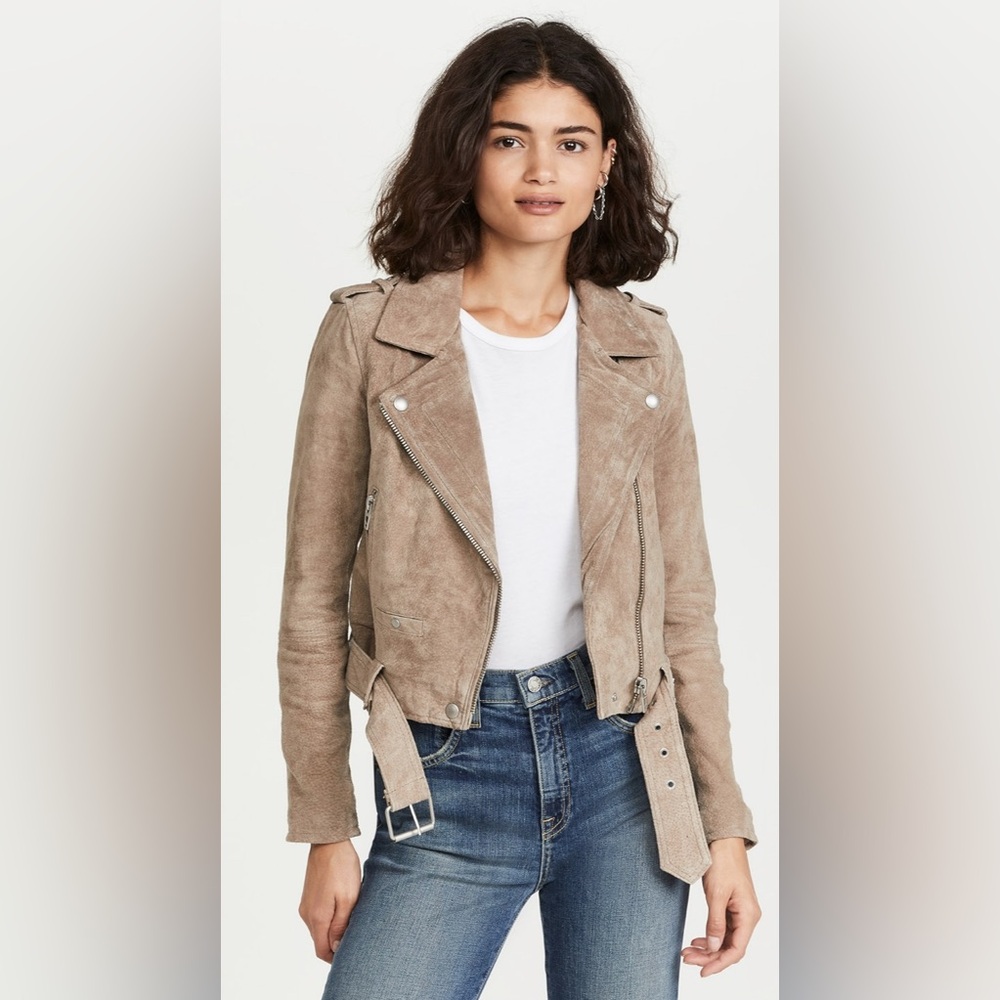BLANKNYC suede moto jacket, size Large, used - like new